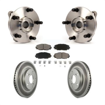 Front Hub Bearing Coat Brake Rotor Pads Kit For Toyota RAV4 Prius V Scion xB Lexus HS250h KBB-121116