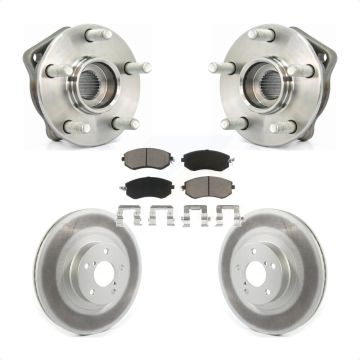 Front Hub Bearing Coat Brake Rotor Pads Kit For Subaru Impreza Forester Outback XV Legacy KBB-121125