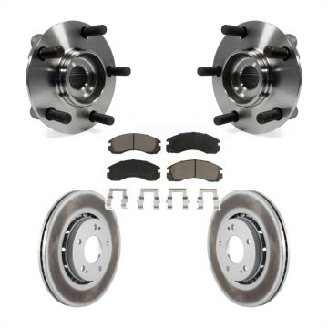 Front Hub Bearing Assembly Coated Disc Brake Rotors And Pads Kit For Mitsubishi Lancer KBB-121152