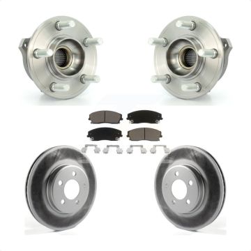 Front Hub Bearing Assembly Coat Brake Rotor Pad Kit For Dodge Charger Chrysler 300 Magnum KBB-121168