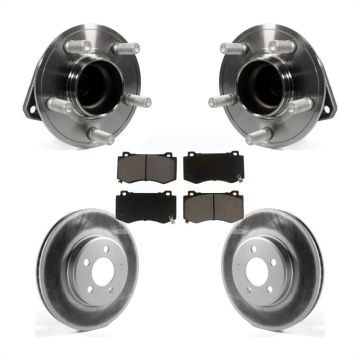 Front Hub Bearing Coated Brake Rotor & Pads Kit For 2019 Dodge Charger With Brembo Brakes KBB-121170