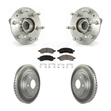 Front Hub Bearing Coat Brake Rotor Pads Kit For GMC Acadia Buick Enclave Chevrolet Saturn KBB-121174
