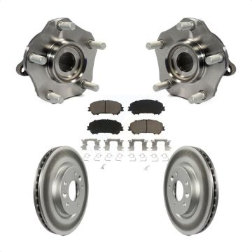 Front Hub Bearing Assembly Coated Disc Brake Rotor Pad Kit For Nissan Rogue Sport Qashqai KBB-121193