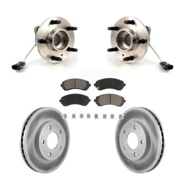 Front Hub Bearing Assembly Coated Brake Rotor Pads Kit For Buick Rendezvous Pontiac Aztek KBB-121205
