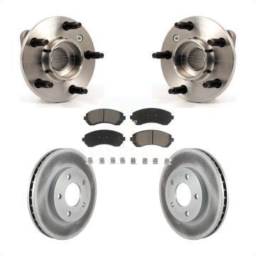 Front Hub Bearing Assembly Coated Brake Rotor Pads Kit For Buick Rendezvous Pontiac Aztek KBB-121206