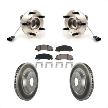 Front Hub Bearing Coated Brake Rotor Pads Kit For Buick Lucerne Chevrolet Impala LaCrosse KBB-121208