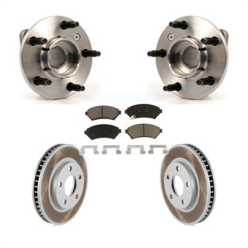 Front Hub Bearing Coated Brake Rotor Pads Kit For Pontiac Montana Buick Century Chevrolet KBB-121213