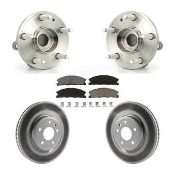 Front Hub Bearing Coat Brake Rotor Pad Kit For Ford Explorer Sport With Heavy Duty Brakes KBB-121219