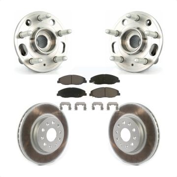 Front Hub Bearing Coat Brake Rotor Pads Kit For 14 Cadillac CTS Without Heavy Duty Brakes KBB-121224