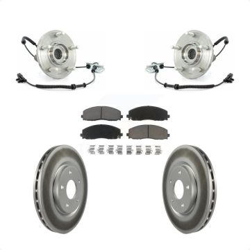 Front Hub Bearing Assembly Coated Disc Brake Rotors And Pads Kit For Volkswagen Routan KBB-121232