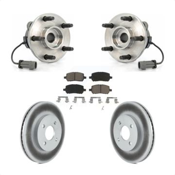 Front Hub Bearing Assembly Coated Disc Brake Rotor Pad Kit For Saturn Ion Pontiac Pursuit KBB-121242