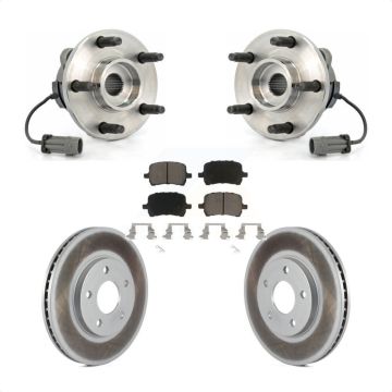 Front Hub Bearing Assembly Coated Disc Brake Rotor And Ceramic Pads Kit For Chevrolet HHR KBB-121243