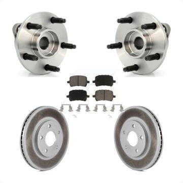 Front Hub Bearing Assembly Coated Disc Brake Rotor And Ceramic Pads Kit For Chevrolet HHR KBB-121245