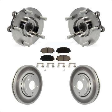 Front Hub Bearing Assembly Coated Disc Brake Rotors And Ceramic Pads Kit For Mazda CX-5 KBB-121251