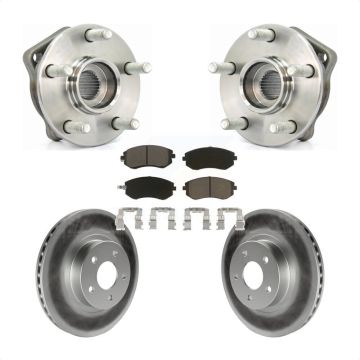 Front Hub Bearing Assembly Coated Disc Brake Rotor And Pads Kit For Subaru Impreza Legacy KBB-121290