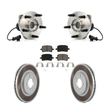 Front Hub Bearing Assembly Coated Brake Rotor And Pad Kit For Chevrolet Malibu Pontiac G6 KBB-121298