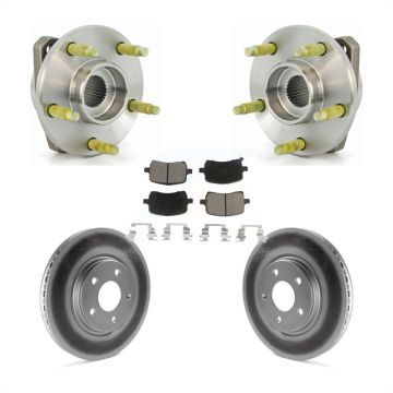 Front Hub Bearing Assembly Coated Brake Rotor And Pad Kit For Chevrolet Malibu Pontiac G6 KBB-121300