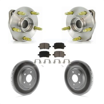 Front Hub Bearing Coat Brake Rotor Pad Kit For Pontiac G6 With 296mm Diameter KBB-121301