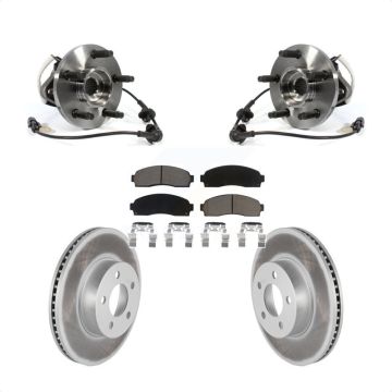 Front Hub Bearing Assembly Coated Brake Rotor And Pad Kit For Ford Ranger Mazda B4000 4WD KBB-121302