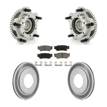Front Hub Bearing Coat Brake Rotor Pads Kit For 2001-2004 Chevrolet Tracker Suzuki Vitara KBB-121310