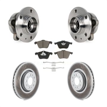 Front Hub Bearing Coat Brake Rotor Pad Kit For Volvo XC90 With 316mm Diameter KBB-121312