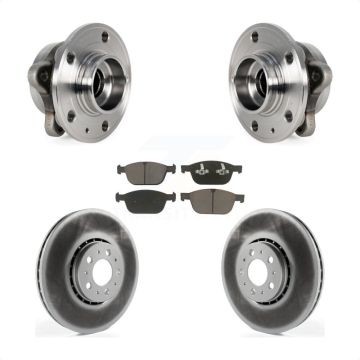 Front Hub Bearing Coat Brake Rotor Pad Kit For Volvo XC90 With 328mm Diameter KBB-121313