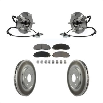 Front Hub Bearing Coated Brake Rotor Pads Kit For Dodge Grand Caravan Chrysler Town & Ram KBB-121345
