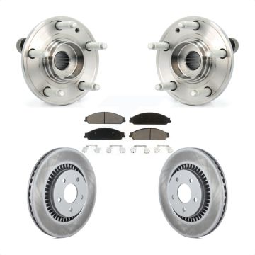 Front Hub Bearing Coat Brake Rotor Pad Kit For Ford Five Hundred Freestyle Taurus X Sable KBB-121363