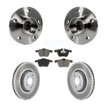 Front Hub Bearing Coated Brake Rotor Pad Kit For Volvo XC70 S60 V60 S80 Cross Country V70 KBB-121369