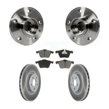 Front Hub Bearing Assembly Coated Disc Brake Rotor Pad Kit For Volvo XC70 S60 V60 S80 V70 KBB-121370