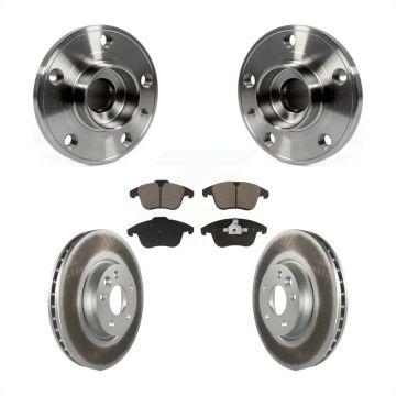 Front Hub Bearing Assembly Coated Disc Brake Rotor Pad Kit For Volvo XC70 S60 V60 S80 V70 KBB-121371