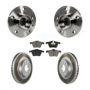 Front Hub Bearing Coat Brake Rotor Pads Kit For Volvo V70 With 300mm Diameter KBB-121373