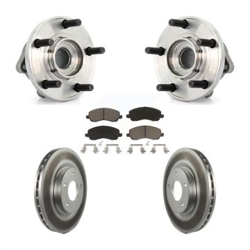 Front Hub Bearing Coat Brake Rotor Pad Kit For Chrysler 200 Dodge Avenger Sebring Caliber KBB-121384