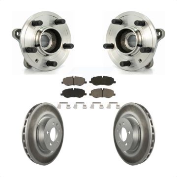 Front Hub Bearing Coat Brake Rotor Pads Kit For 06-07 Land Rover Range Sport Supercharged KBB-121387