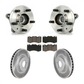 Front Hub Bearing Coat Brake Rotor Pads Kit For 10-13 Land Rover Range Sport Supercharged KBB-121389