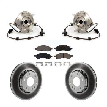 Front Hub Bearing Coated Brake Rotor & Pad Kit For Chevrolet Trailblazer GMC Envoy XL EXT KBB-121406