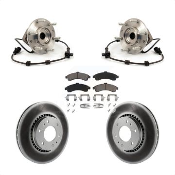 Front Hub Bearing Coat Brake Rotor Pad Kit For Chevrolet GMC Trailblazer Envoy XL EXT SSR KBB-121407