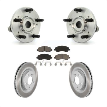 Front Hub Bearing Assembly Coated Disc Brake Rotor Pads Kit For Mitsubishi Eclipse Galant KBB-121425
