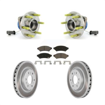 Front Hub Bearing Coated Brake Rotor Pad Kit For Pontiac Montana Chevrolet Uplander Buick KBB-121433