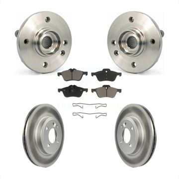Front Hub Bearing Assembly Coated Disc Brake Rotors And Ceramic Pads Kit For Mini Cooper KBB-121449