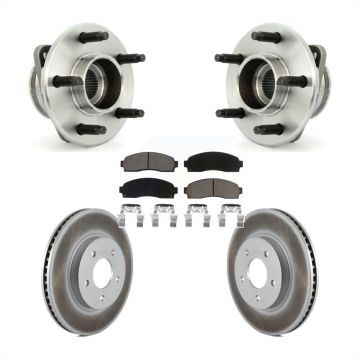 Front Hub Bearing Coated Brake Rotor And Pad Kit For Saturn Vue Pontiac Torrent Chevrolet KBB-121458