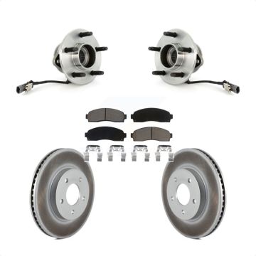 Front Hub Bearing Coated Brake Rotor And Pad Kit For Saturn Vue Chevrolet Equinox Pontiac KBB-121459