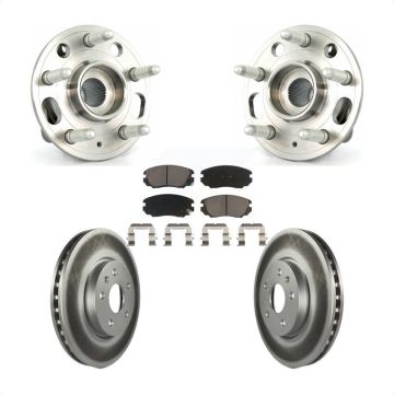 Front Hub Bearing Coat Brake Rotor Pad Kit For Chevrolet Equinox GMC Terrain Buick Impala KBB-121466