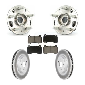 Front Hub Bearing Coat Brake Rotor Pad Kit For 2012-2013 Buick Regal With Brembo Calipers KBB-121469