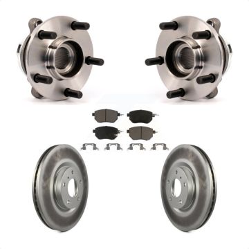 Front Hub Bearing Assembly Coated Disc Brake Rotor And Ceramic Pads Kit For Nissan Murano KBB-121473