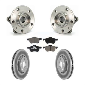 Front Hub Bearing Assembly Coated Disc Brake Rotor And Pad Kit For Volvo S60 XC70 V70 S80 KBB-121500