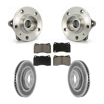 Front Hub Bearing Coat Brake Rotor Pads Kit For Volvo V70 With 305mm Diameter KBB-121502