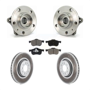 Front Hub Bearing Coat Brake Rotor Pads Kit For Volvo S60 With 316mm Diameter KBB-121503
