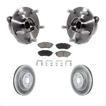 Front Hub Bearing Coated Brake Rotor And Pad Kit For Subaru Outback WRX Legacy B9 Tribeca KBB-121508