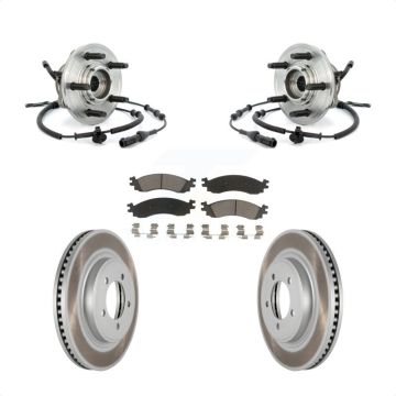 Front Hub Bearing Assembly Coat Brake Rotor Pads Kit For Ford Explorer Sport Trac Mercury KBB-121511